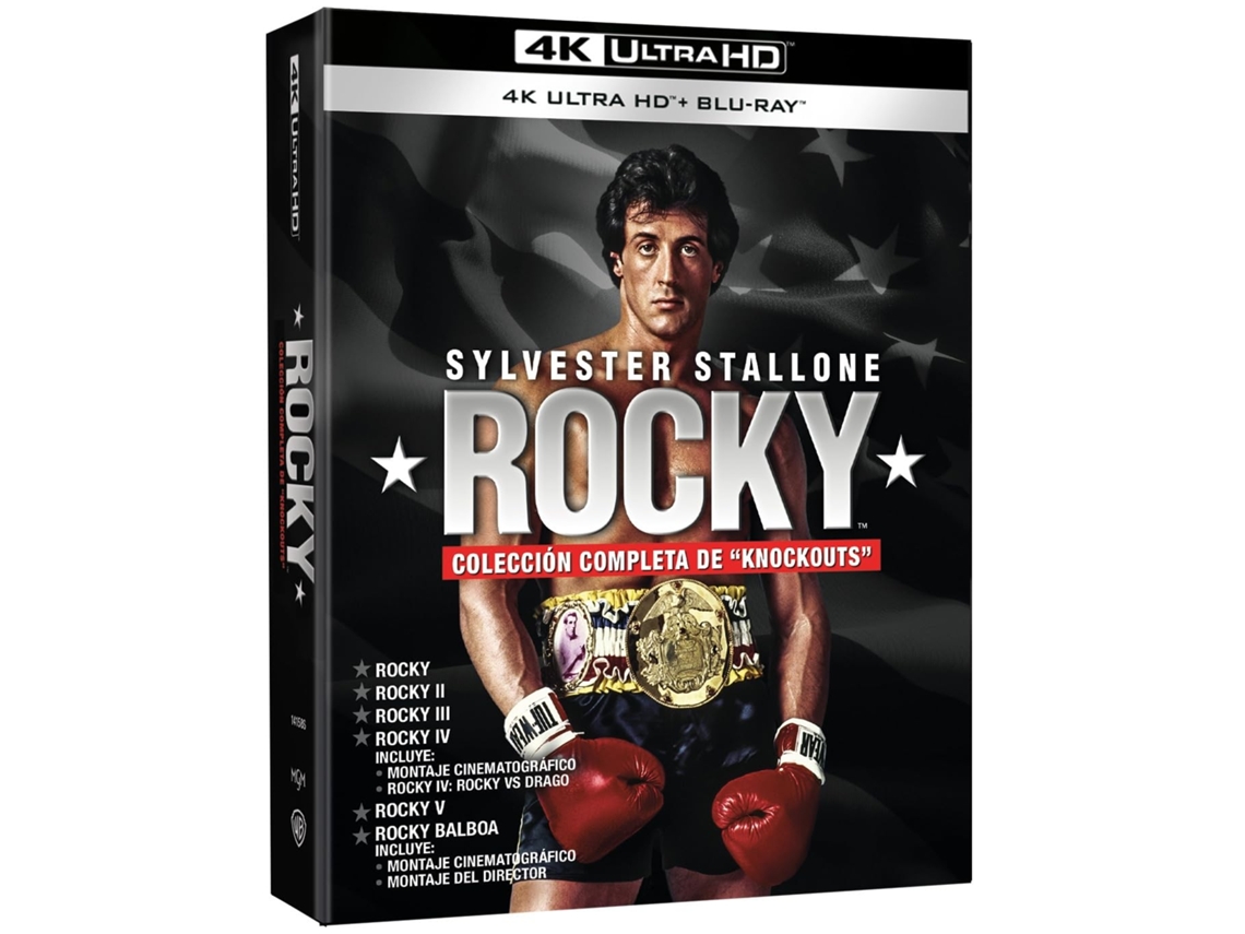 Rocky Pack 1-6 1976 1979 1982 1985 1990 2006 4K Ultra Hd