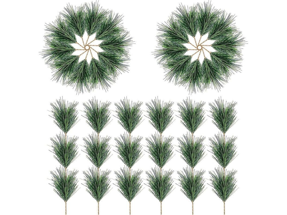 Palitos de Pinheiro Artificial para Decoração de Natal, 60p