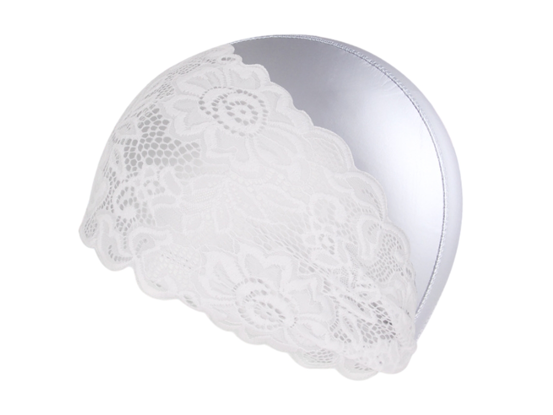 Touca De Natação Feminina Impermeável Em Silicone Anti Derrapante Elástica Confortável Para Manter O Cabelo Seco