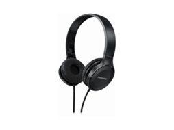 Auscultadores PANASONIC RP-HF100E (Over Ear - Microfone - Preto)