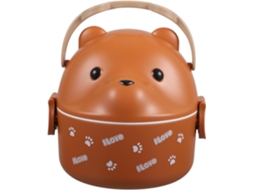 Lancheira Bento Packove Para Estudantes, Capacidade De 800ml E 200ml, Plástico Reutilizável, Prática Para Camping E