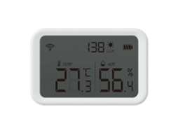Sensor Inteligente De Temperatura E Umidade Zigbee Sem Fio Com Higrômetro E Termômetro, Alertas Por Aplicativo E Exportação De Dados Para Estufas