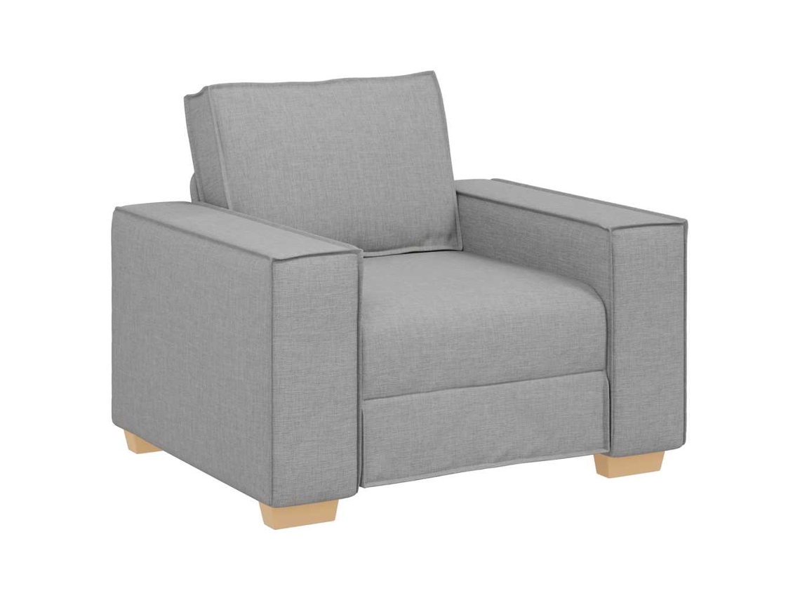 Poltrona Vidaxl Cinzeto Tecido