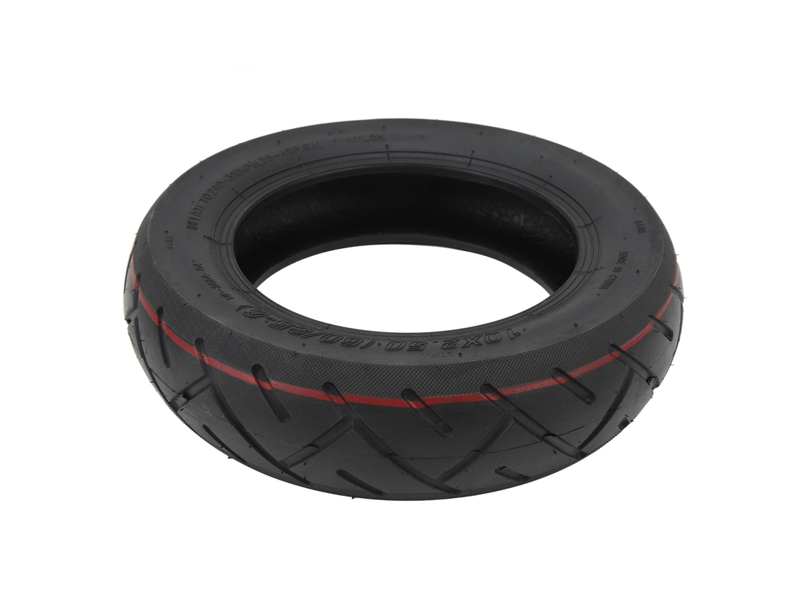 Pneu de Patinete Elétrico 10x2.5 Borracha Resistente a Impactos S/MARCA