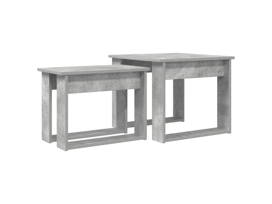 Conjunto de Mesa de Centro 2 Peças Cinzento Madeira Processada MAISON EXCLUSIVE
