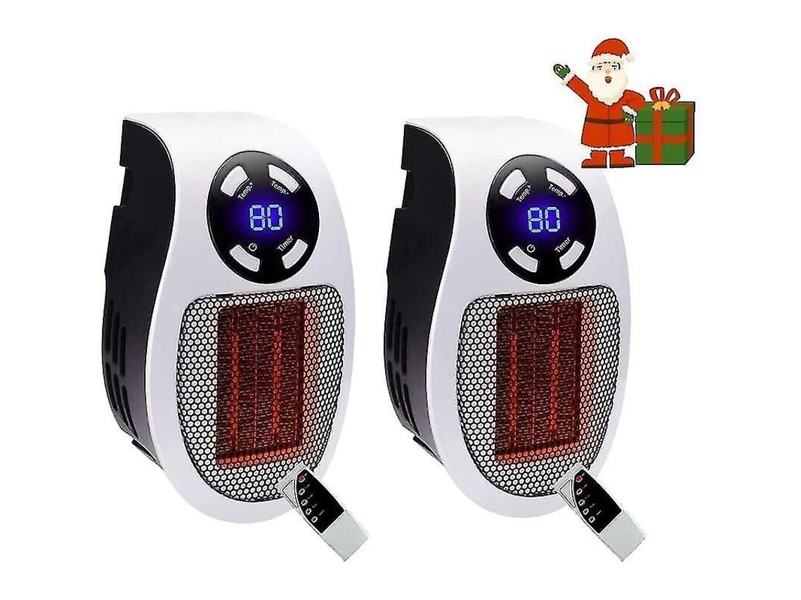 Calentador De Cerámica Portátil De 500w Con Termostato Y Temporizador Para Oficina Y Dormitorio