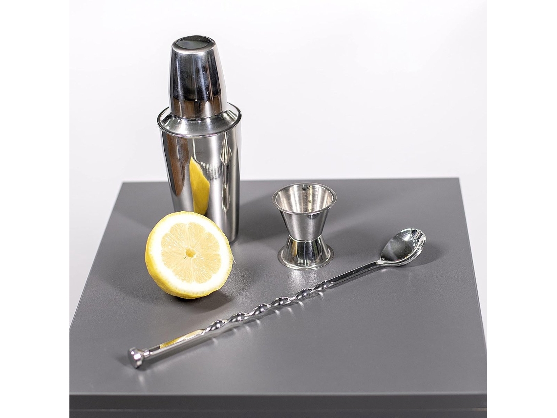 Colher Espiral Para Cocktail De 28 Cm, Para Mistura Em Aço Inoxidável, Acessório Para Copo De Vinho
