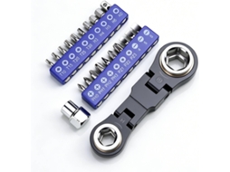 Chave Inglesa Portátil 26em 1com Catraca Dobrável, Bits E Soquetes, Compacta Com Estojo De Transporte, Ideal Para