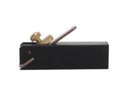 Mini Plaina Manual De Ébano Para Marcenaria Com Base Plana, Ferramenta