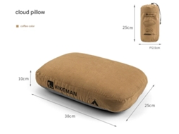 Almofada de espuma viscoelástica AQUAFORGE macia e flexível para acampamentos e viagens ao ar livre