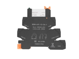 Módulo De Relé De Estado Sólido Ultra Fino Din Rail 6a 6-24v Controle Dc Ac Spdt