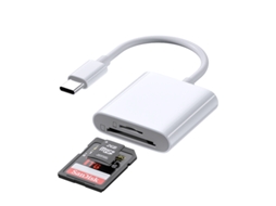 Leitor de Cartão Sd/tf Duplo Usb c para Transferência Rápida de Dados AQUAFORGE