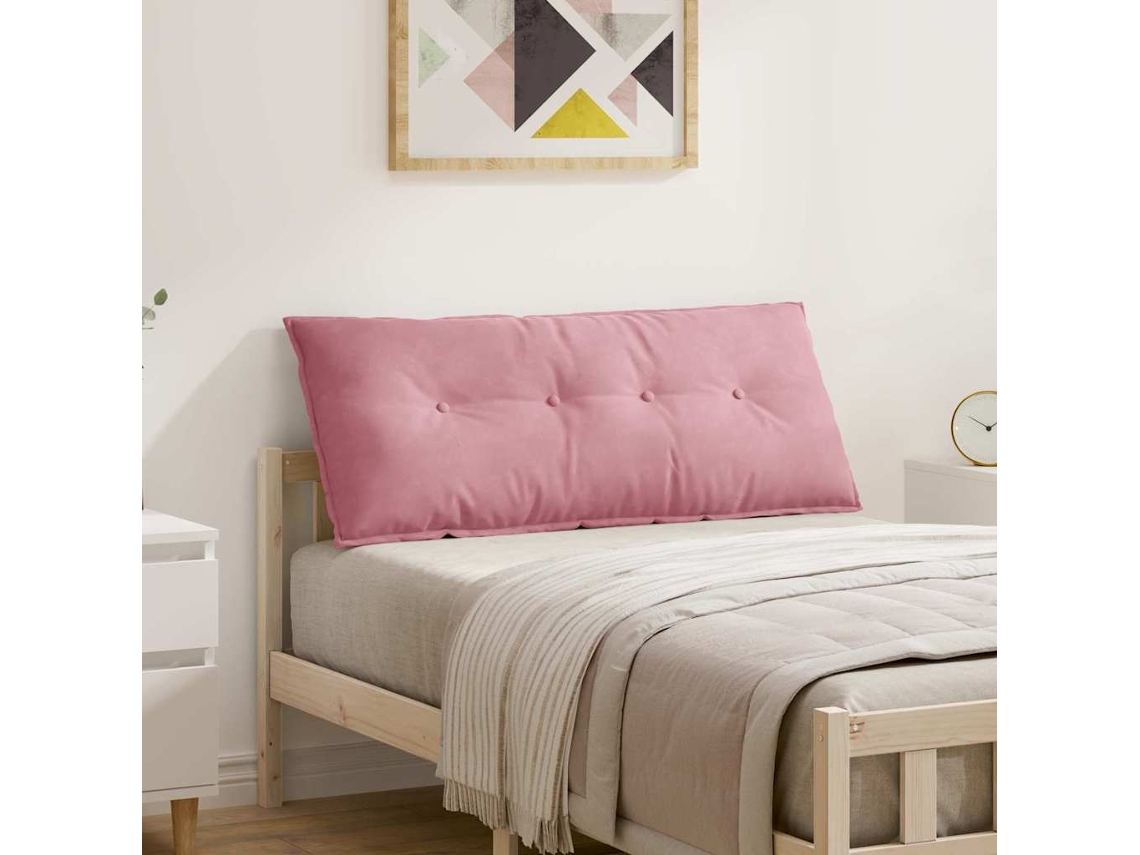 Vidaxl Travesseiro Para Costas Rosa 120 X 50 Cm