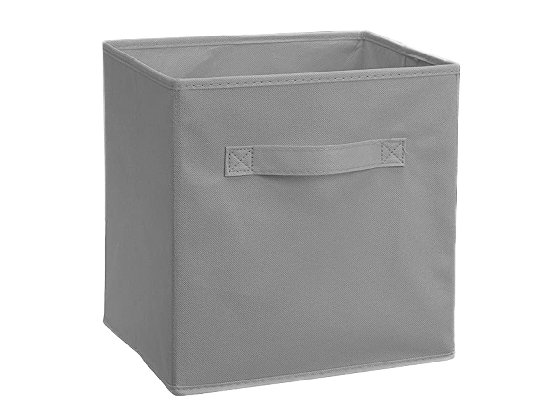 1Pc Cestas de Armazenamento Recipientes Caixas de Cubo Dobráveis Cinza