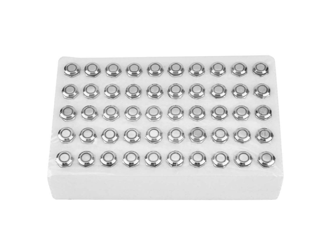 Interruptor Botão Pulsatório Metálico 12mm 24v Led Verde Sunflare
