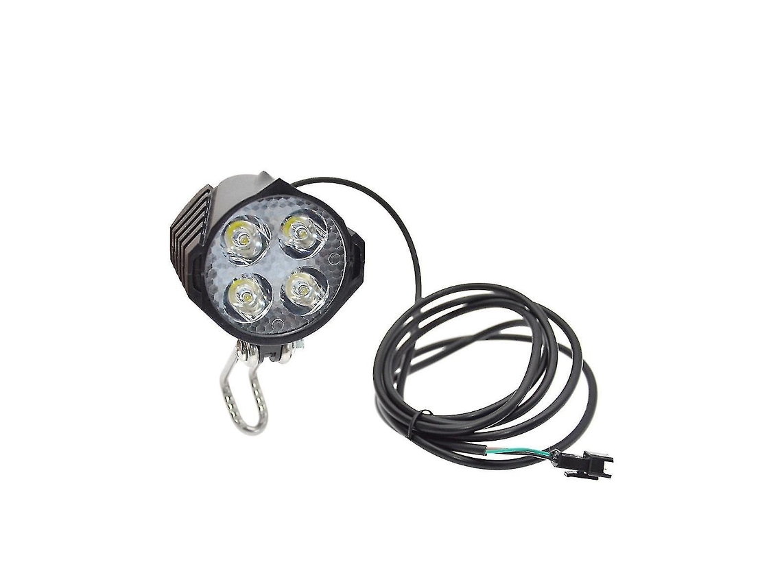 Lurelia Farol Dianteiro À Prova D'água Para Bicicleta Elétrica Ebike 36v- 48v Com Buzina