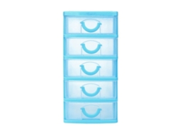 Organizador De Escritorio Con 5 Mini Cajones (verde/azul)