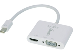 Adaptador HDMI LINDY (Mini DisplayPort - HDMI e VGA - Branco)