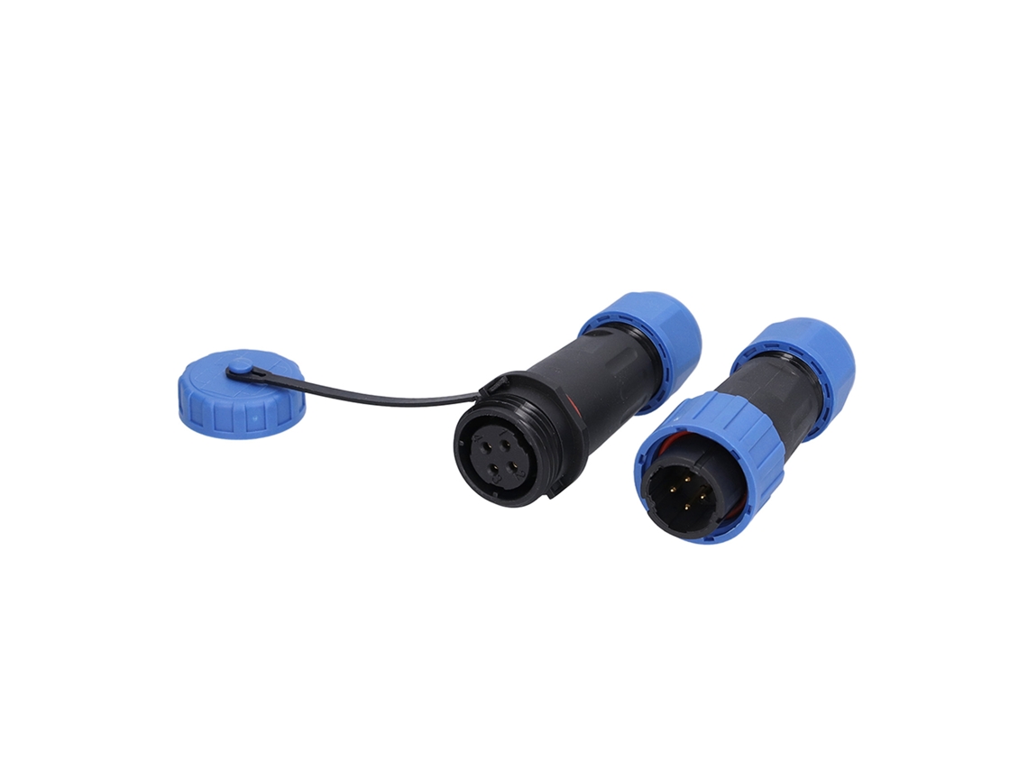 Conector Aéreo 4 Pinos Ip68 À Prova D'água