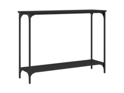 Console Table, Console Tables Vidaxl Preto Madeira Processada (n/a)
