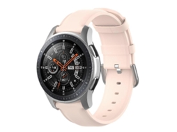 Pulseira De Couro Preta Para Samsung Galaxy Watch 3 45mm 22mm Com Fivela Redonda.