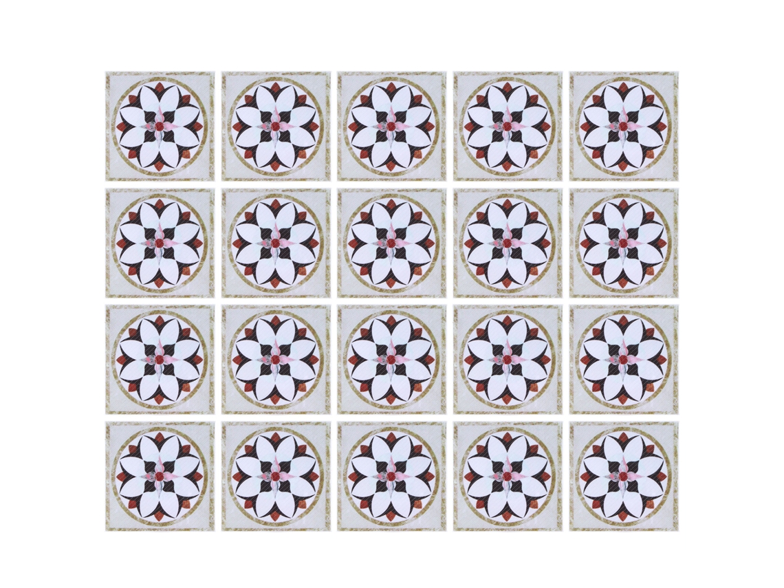 Laxiscreed: Conjunto De 20 Autocolantes De Azulejo À Prova D’água Para Decoração De Cozinha E Casa