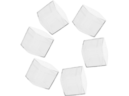 Conjunto De 6 Caixas Doces Transparentes Toyvian, Pequenos Recipientes Quadrados Com Tampas, 5, 5x 5, 5x 4, 8cm