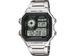 Relógio Digital CASIO Homem (Metal - Prateado)