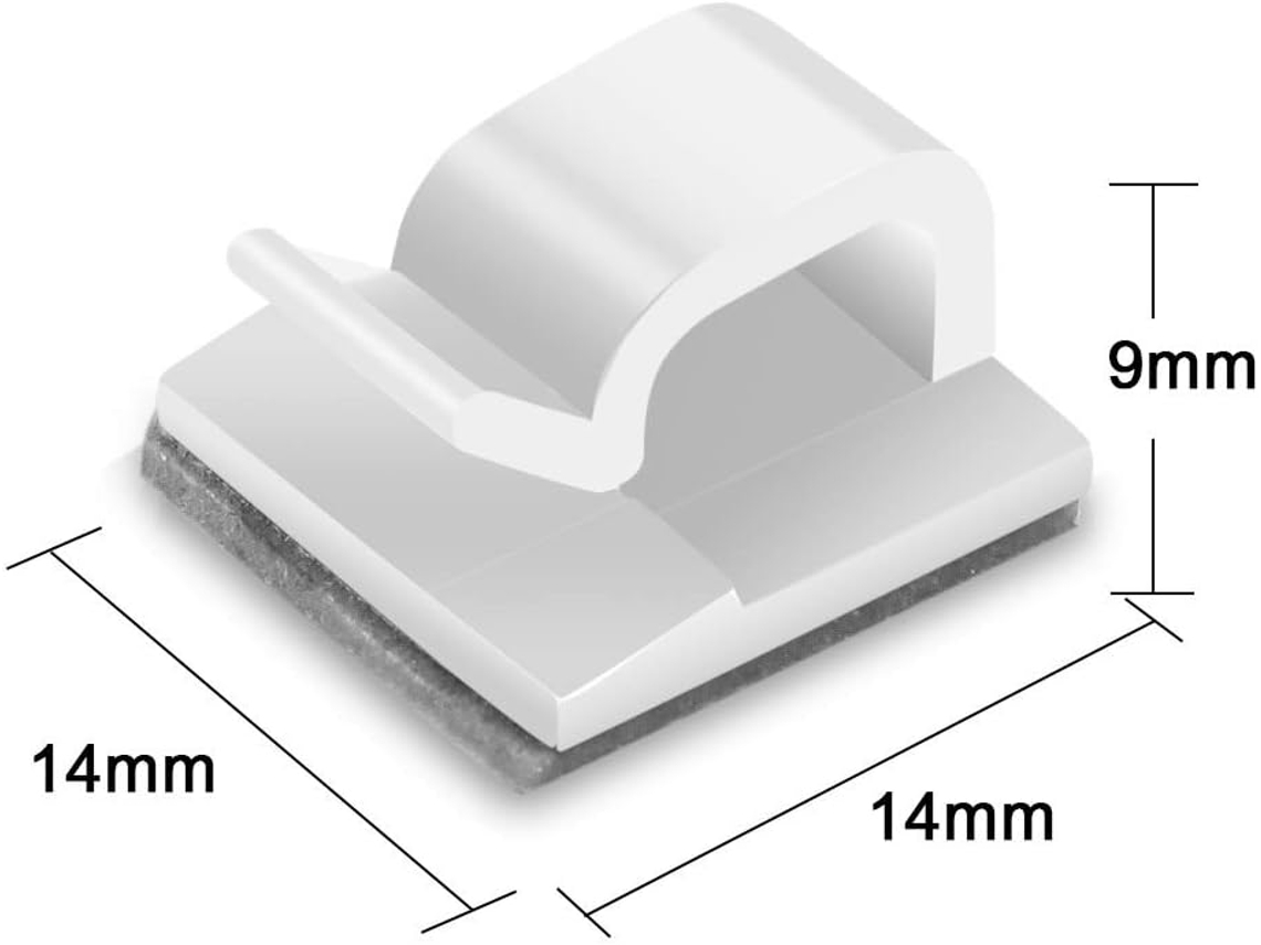 * 100 Mini Abraçadeiras De Cabo Para Uso Externo Com Fita Autoadesiva*