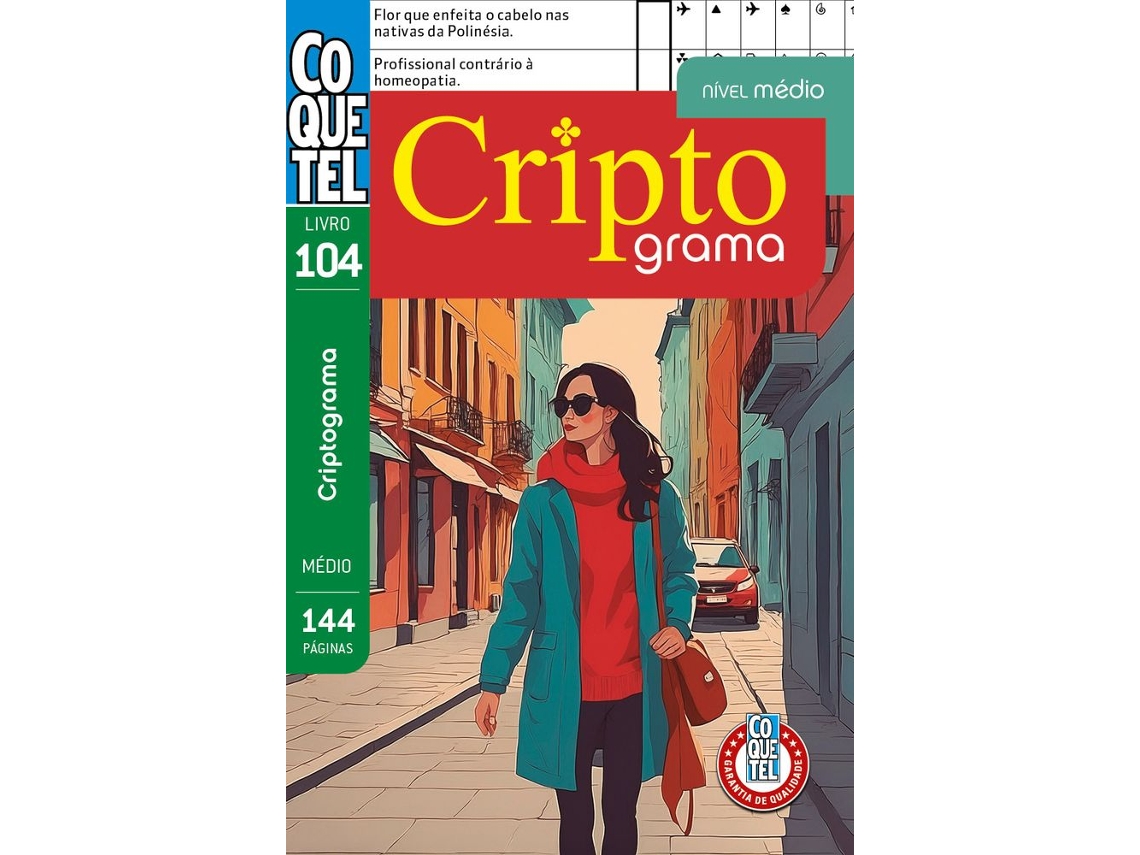 Livro Coquetel Criptograma 104 Nível Médio De Editora Coquetel (português Do Brasil)