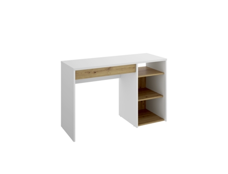 Secretária DEKIT com 1 Gaveta Branco e Nordic 74X110X50 cm Sim