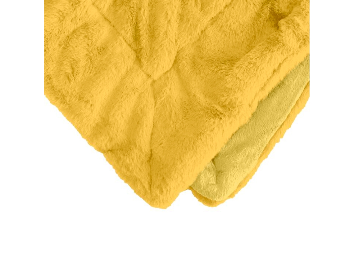 Manta Xadrez Amarela 130x170cm Minnor