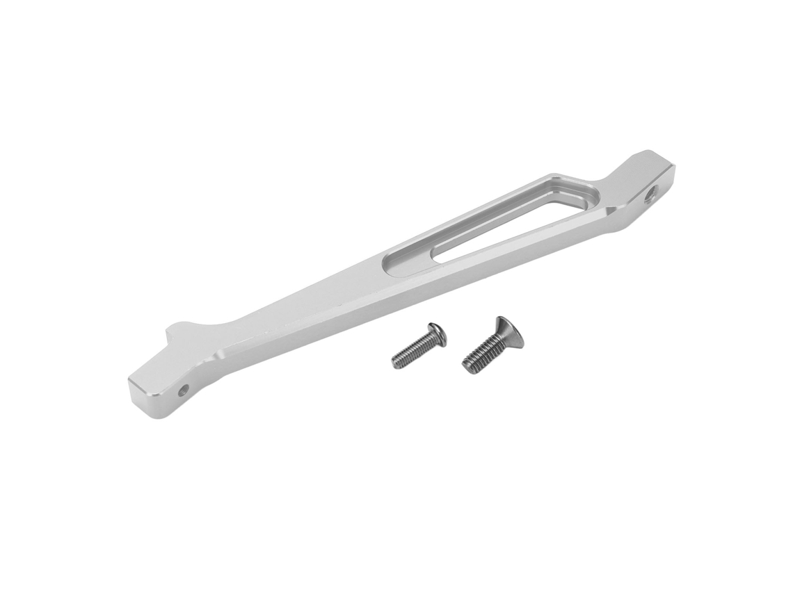 Suporte De Placa De Direção Dianteira Em Liga De Alumínio Para Arrma Senton 1/10 Typhon 1/8 Kraton 6s 1/8 Prata