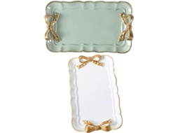 Bandeja De Joias Vintage De Resina Em 2 Peças, Suporte Elegante Para Brincos, Anéis E