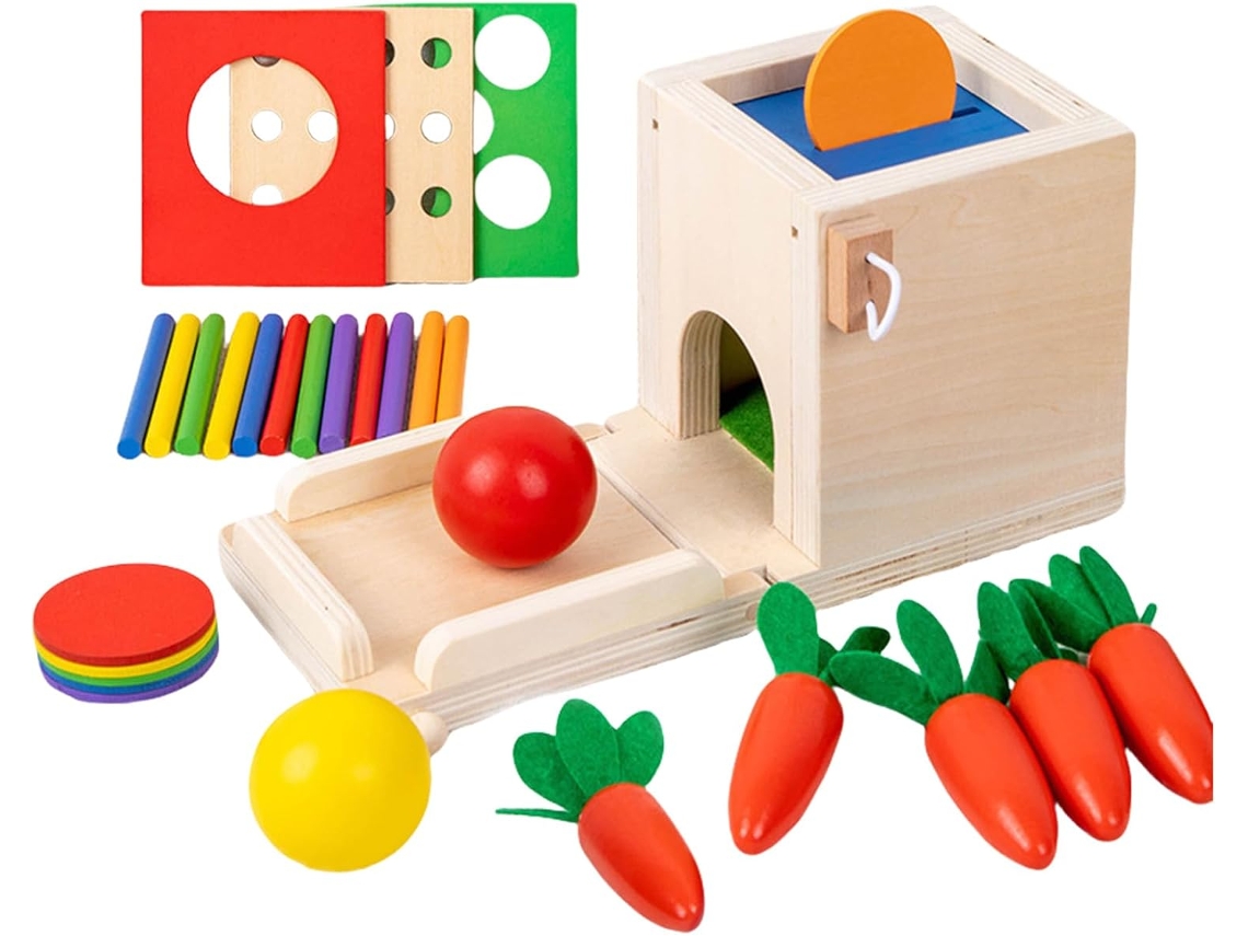 Brinquedos Educativos De Madeira Para Crianças Pequenas, Puxar Com