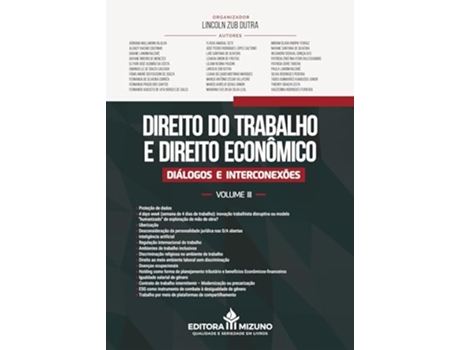 Livro Direito Do Trabalho E Direito Econômico de Lincoln Zub Dutra (Português)