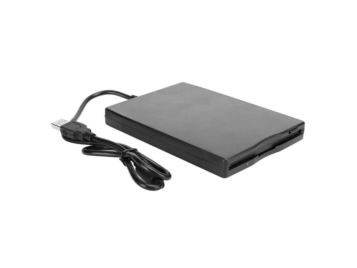 Unidade de Disquete Externa Portátil de 3,5 Polegadas e Leitor de Cartões AQUAFORGE