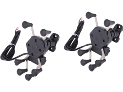 Conjunto de 2 Suportes Ajustáveis Antifurto para Maçanetas de Plástico Reforçado. SFUSHOS