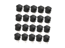 Interruptor Basculante Redondo Pequeno Luqeeg De 2 Pinos E Posições, Interruptores De Alimentação Com Forte Resistência