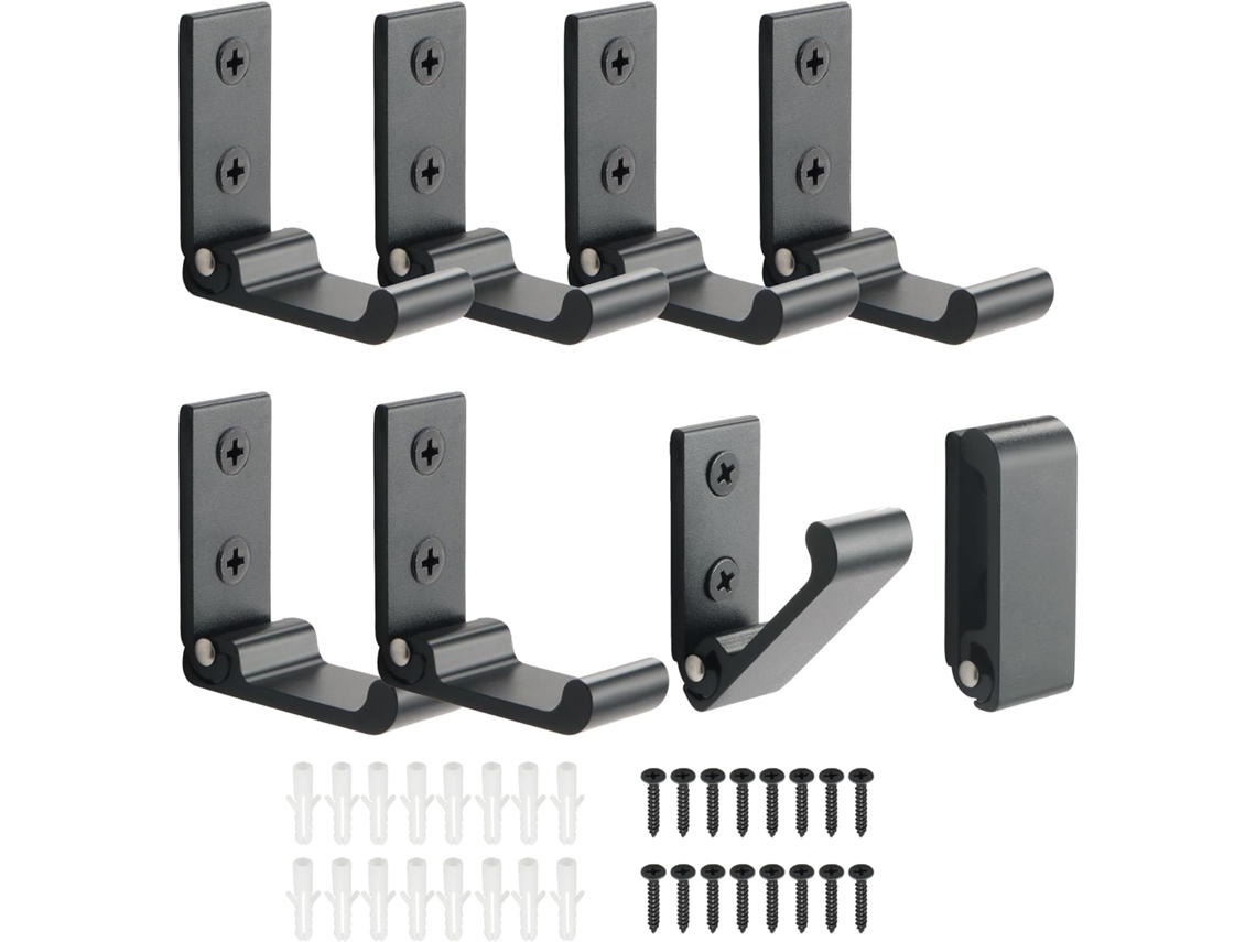Ganchos De Parede Resistentes Para Pendurar Bolsas, Chapéus, Chaves E Fones De Ouvido, Conjunto De 8 Peças, Ganchos Dobráveis Com Rosca Para Roupas