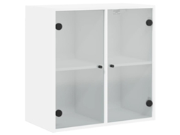 Armário de Parede com Portas de Vidro VIDAXL Branco 68 X 37 X 68.5 Cm