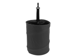 Lixeira Double Large Capacity para carro, revestida em couro sintético, com design duradouro.