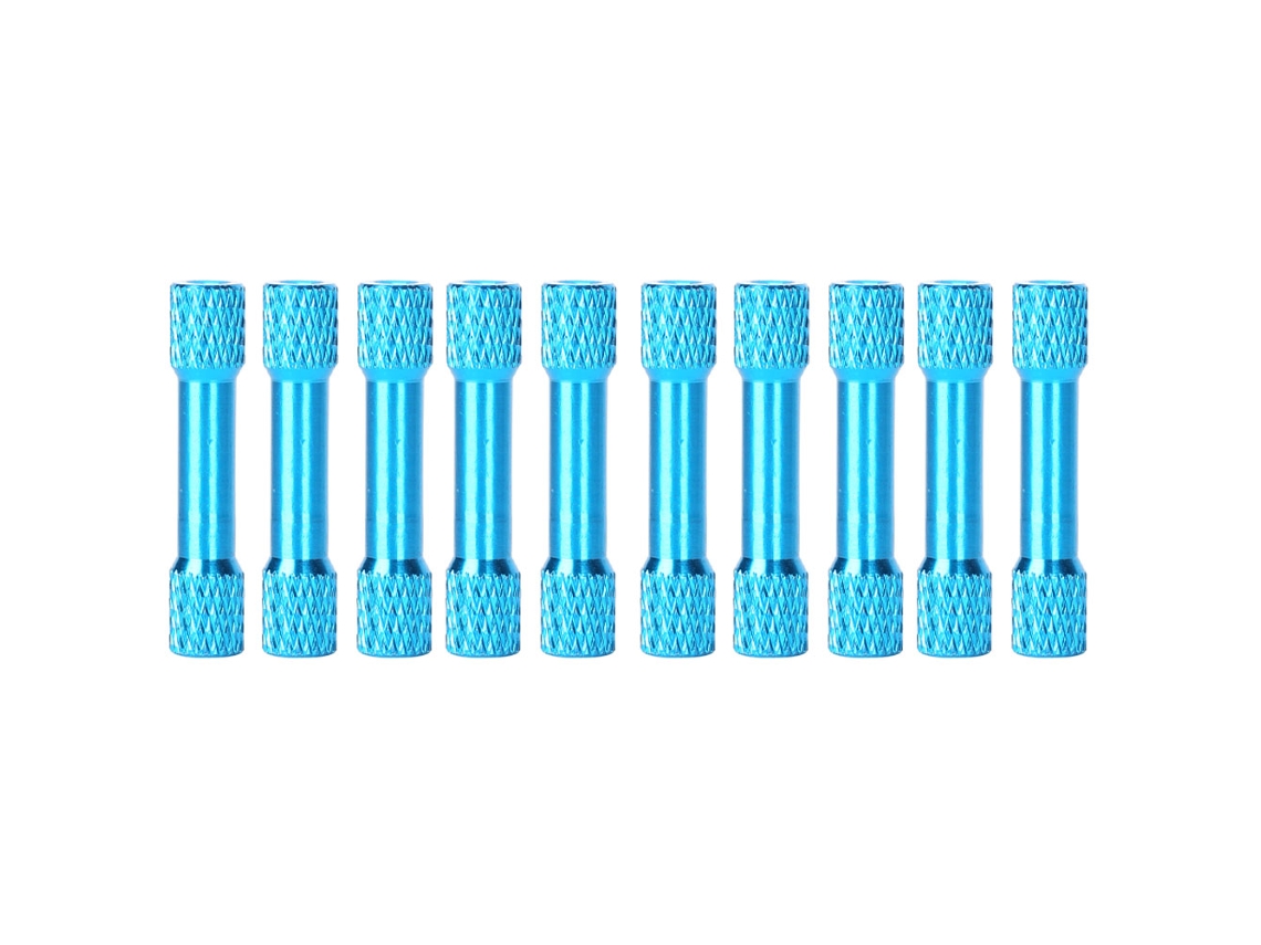 10 Espaçadores Coluna M3x30mm Alumínio Anodizado | S/MARCA