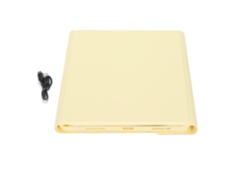 Teclado Inalámbrico Con Funda Protectora para Ipad Pro de 11 Pulgadas , Teclas Redondas, Amarillo, 10 Pulgadas. (2020)