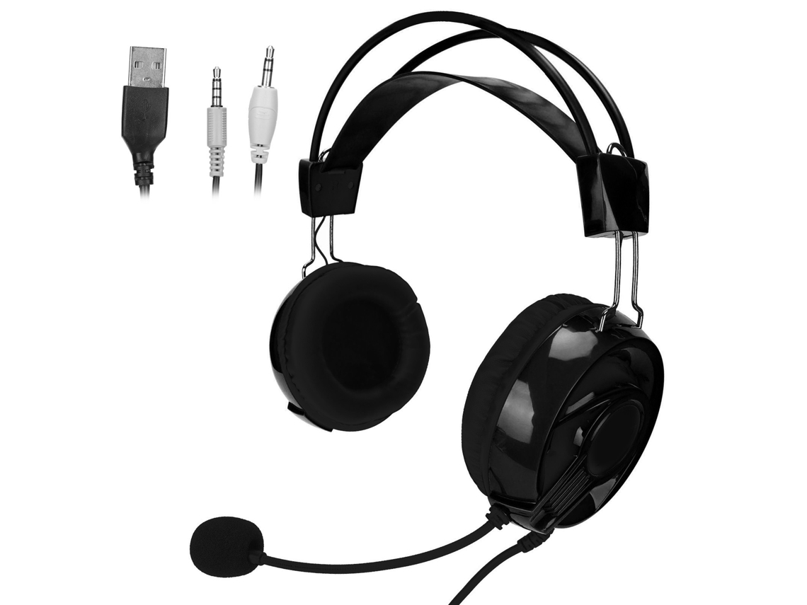 Headset Gamer com Microfone, RGB, Compatível com PC e Outros