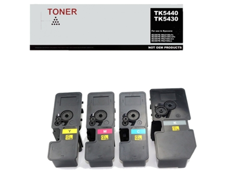 Pack 4 Cartuchos de Toner Compatível com Kyocera Tk5440 Kcmy / Tk5430 Kcmy Tk5440 / Tk5430