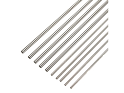 Conjunto de 10 Eletrodos Tungstênio para Soldagem Tig, 1/16" a 3/32", 150 Mm, Não Radioativos, Aço Carbono