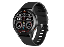 Smartwatch YIZHOOD Te413 Sports Controle de Acesso Chamadas Bluetooth Medicao Temperatura Preto