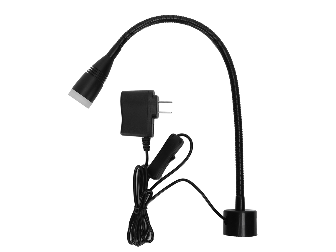 2026 lâmpada Led Ajustável Universal para Máquinas Ferramentas com Base Magnética Luz de Trabalho Plug Us 110‑220v