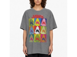 Rockinstone Jaws Movie Jawhol Heather Graphite Adult T-shirt Size:xxxl